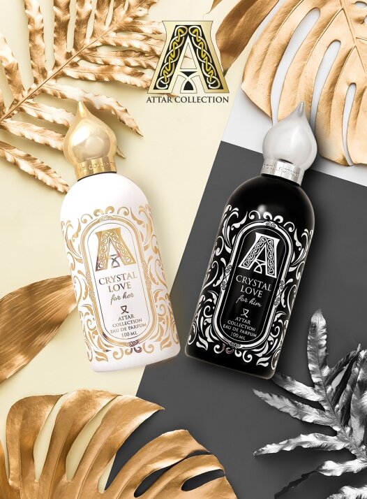 Attar Collection: Crystal Love For Him, Crystal Love For Her ~ Niche Perfumery